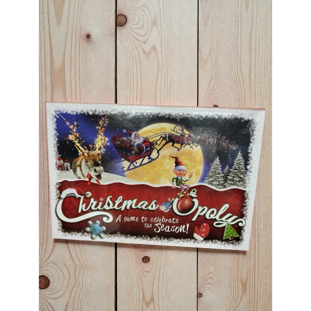 Christmas-Opoly Board Game Christmas Themed Monopoly NEW & SEALED Made in USA‎